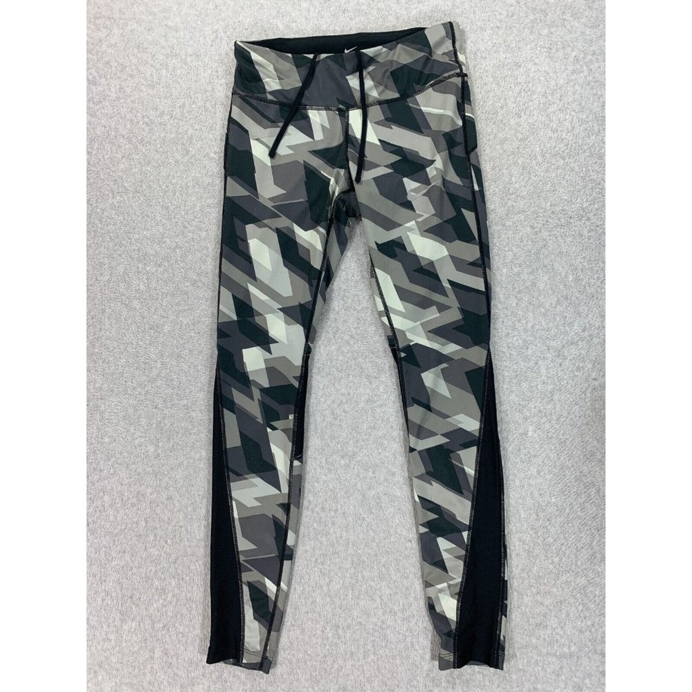 Nike Dri Fit Full Length Compression Running Training Pants (Women's Small) Gray